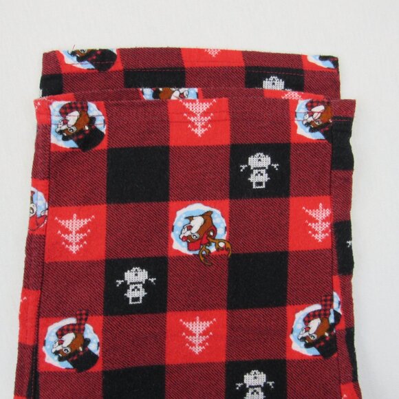 Buc-ee's Pj's Pants Unisex Size Small Red Plaid Christmas Holiday Pajama Bottoms - Picture 5 of 9
